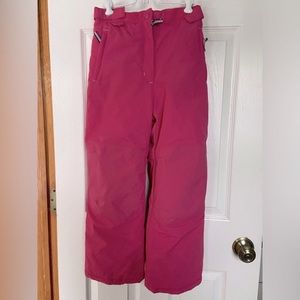 Amazon Essentials Vibrant Pink Insulated Snow Pants - Medium